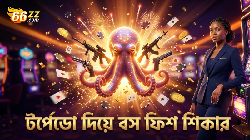 বস ফিশ শিকার করার জন্য টর্পেডো অস্ত্রের প্রস্তুতি