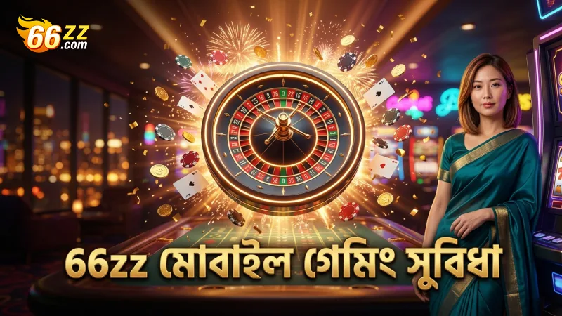 66zz ক্যাসিনো মোবাইলে স্লট ও লাইভ গেমগুলোর সহজ প্রবেশাধিকার