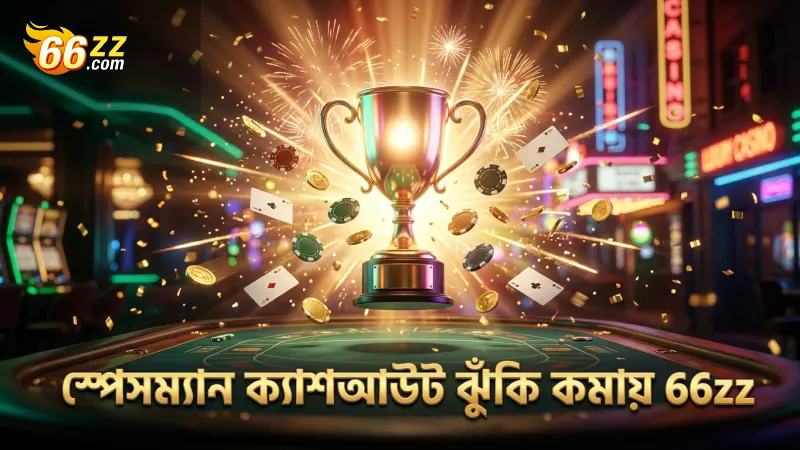 স্পেসম্যান গেমে ৫০% ক্যাশআউট অপশন ঝুঁকি কমায়।
